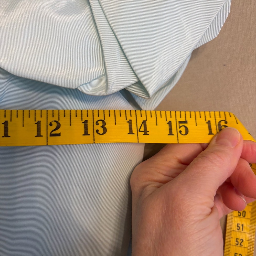 Light Blue Ruffled Strap Maxi Dress - Picture 5 of 11